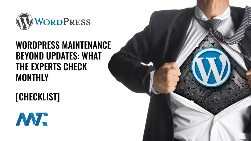 WordPress Maintenance Checklist for Experts