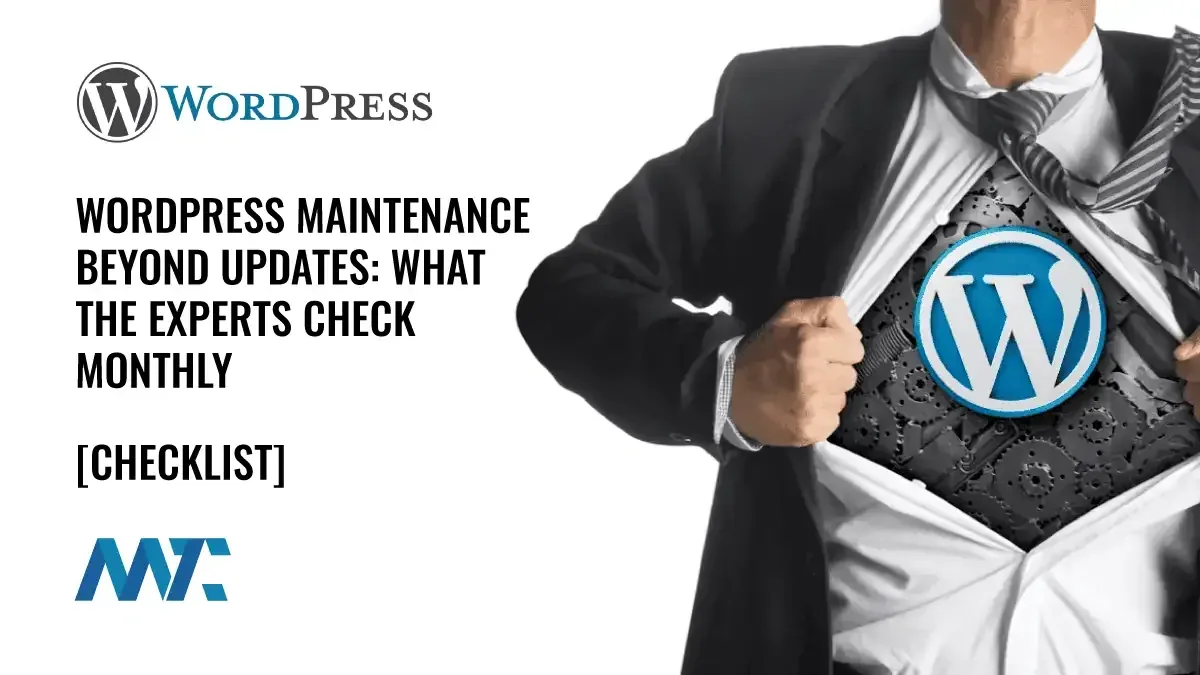 WordPress Maintenance Checklist for Experts