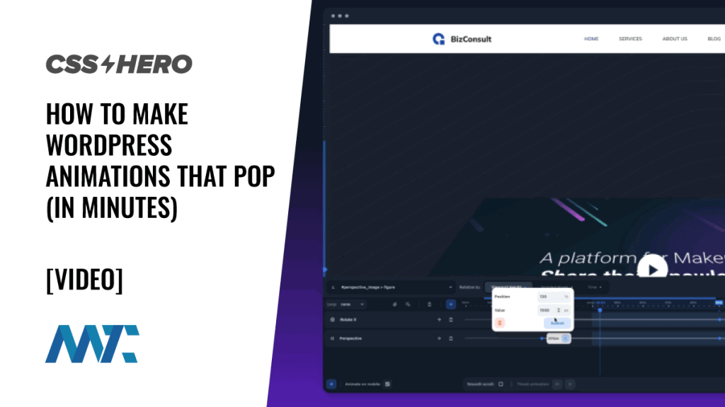 CSS Hero WordPress Animation Plugin