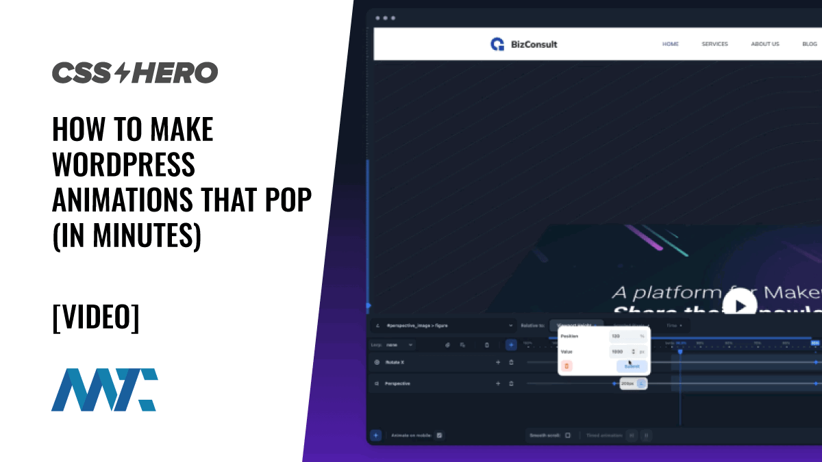 CSS Hero WordPress Animation Plugin