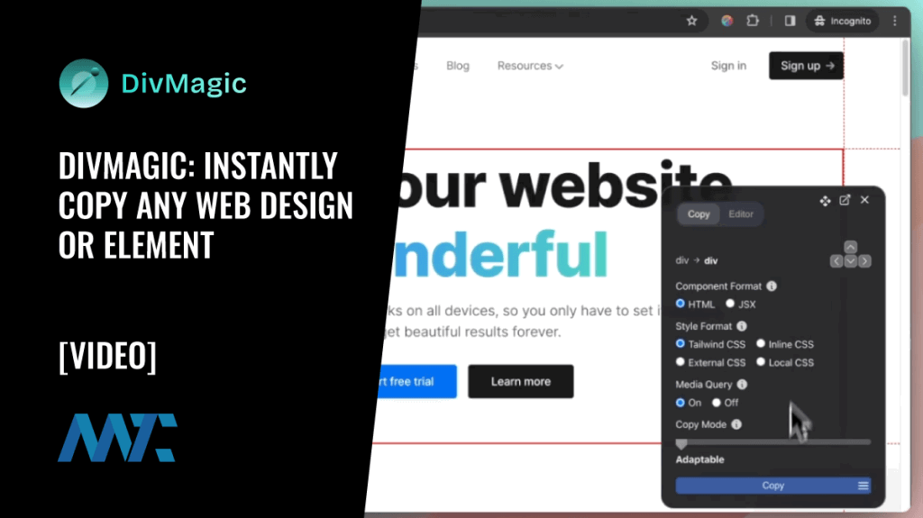 DivMagic: Copy Any Website Design, Layout, or Element