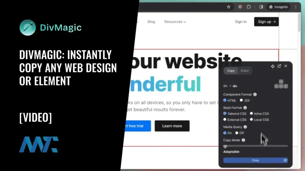 DivMagic: Copy Any Website Design, Layout, or Element