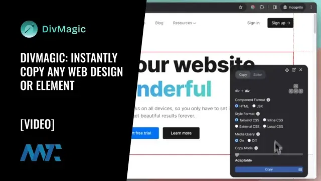 DivMagic: Copy Any Website Design, Layout, or Element
