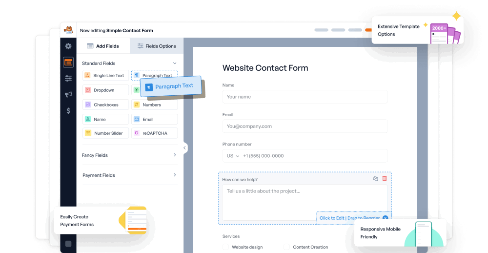 WordPress Plugin for Building Forms with WPForms