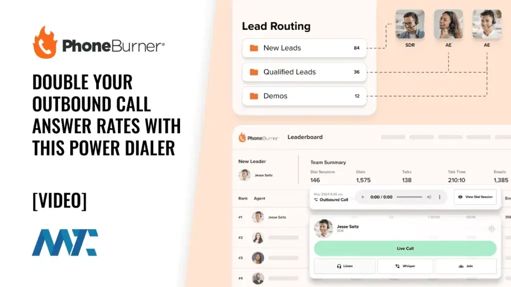 PhoneBurner: Double Your Outbound Call Answer Rates With This Power Dialer