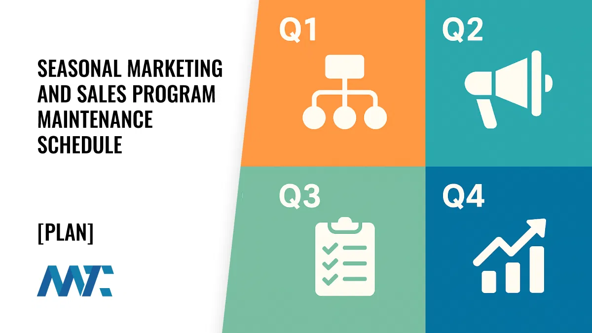 Seasonal Marketing and Sales Program Maintenance Schedule