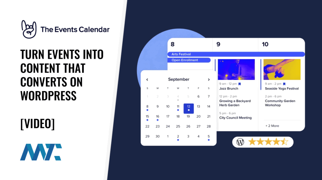 WordPress Events Calendar Plugin and SEO