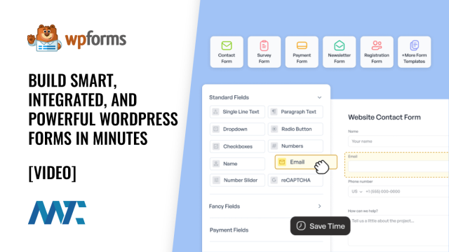 Build Smart, Integrated, and Powerful WordPress Forms in Minutes