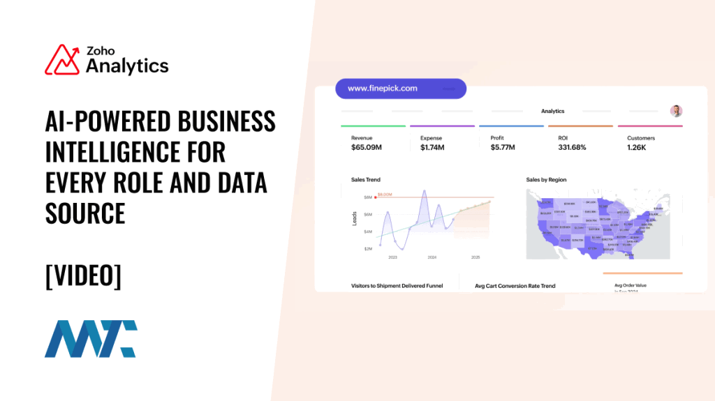 Zoho Analytics: AI-Powered Business Intelligence for Every Role and Data Source