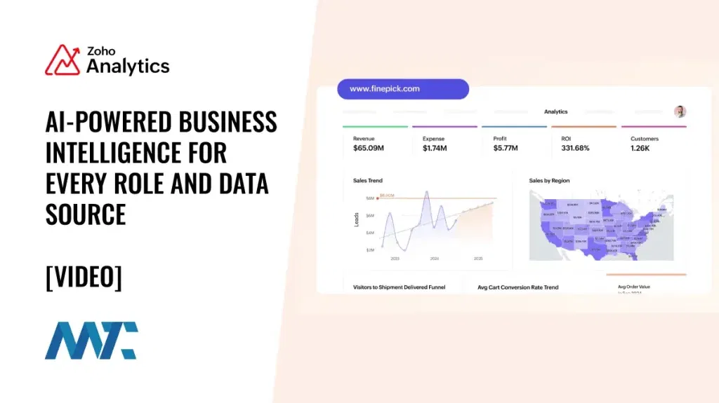 Zoho Analytics: AI-Powered Business Intelligence for Every Role and Data Source