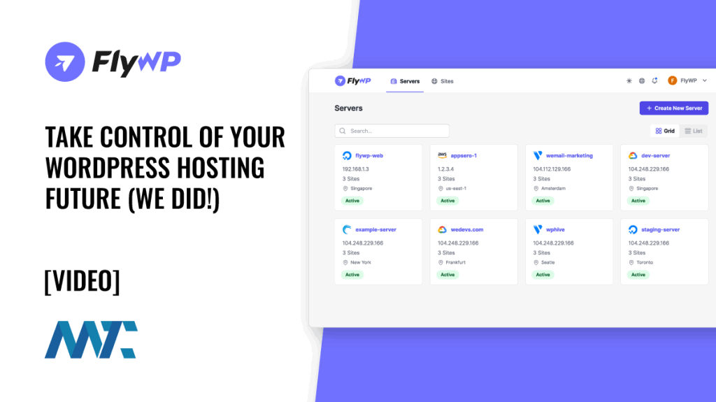 FlyWP: Managed WordPress Hosting With Any Provider