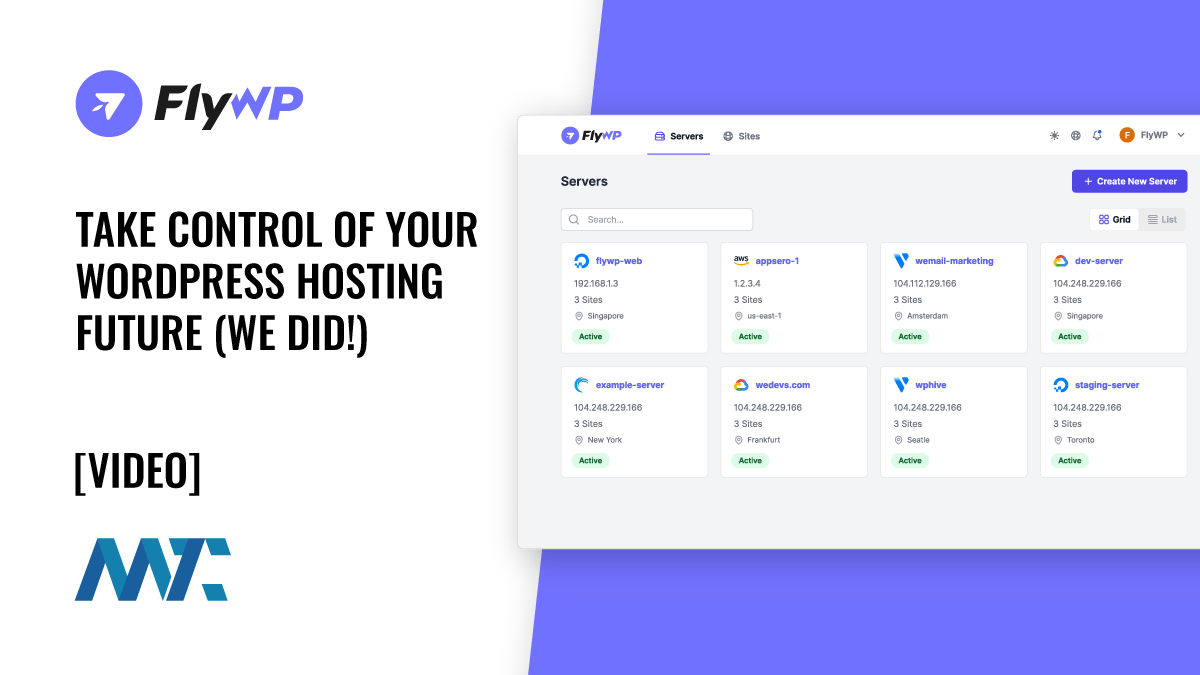 FlyWP: Managed WordPress Hosting With Any Provider