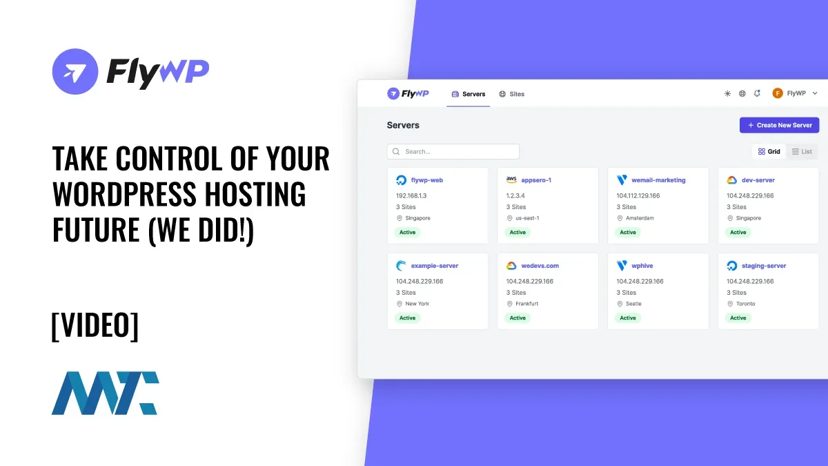 FlyWP: Managed WordPress Hosting With Any Provider