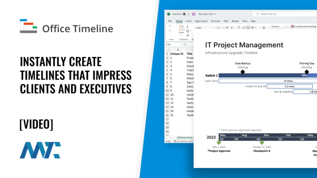 Office Timeline: Create Gantt Charts from Spreadsheets