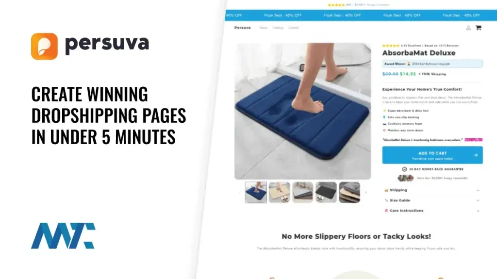 Persuva: Create High-Conversion Dropshipping Product Landing Pages