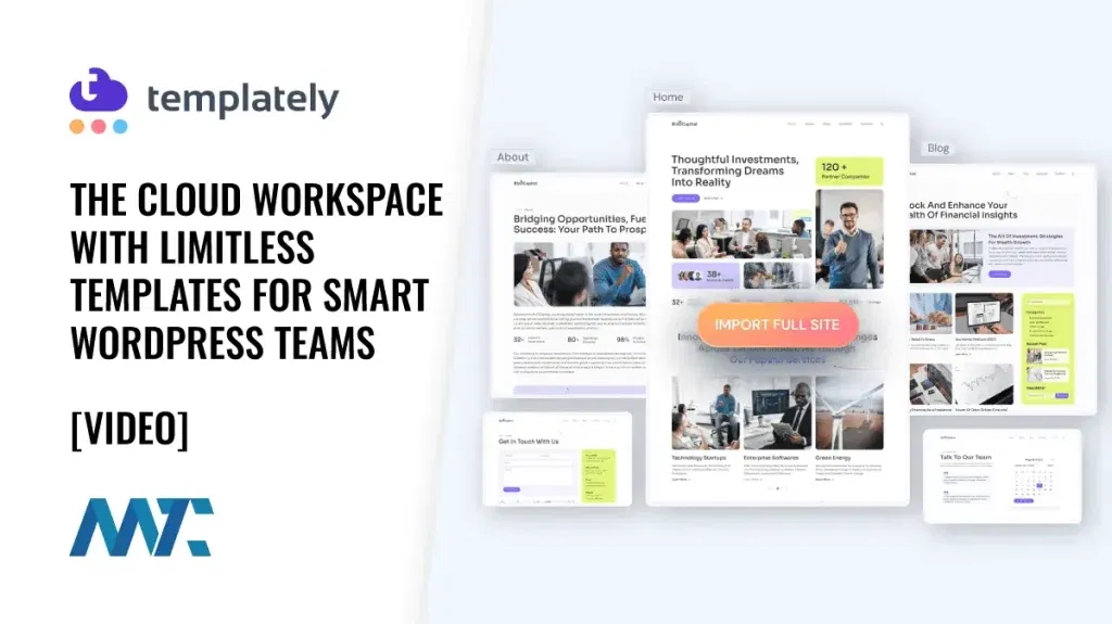 Templately: The Cloud Workspace With Limitless Templates for Smart WordPress Teams