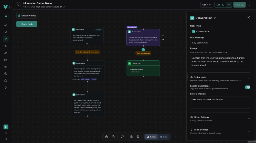 Vapi: Integrate, Scale, and Deploy Complex Voice Agents Without Complexity 10 Vapi: Voice AI Agent Workflows
