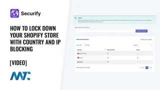 Securify: Block Shopify IP Addresses and Countries