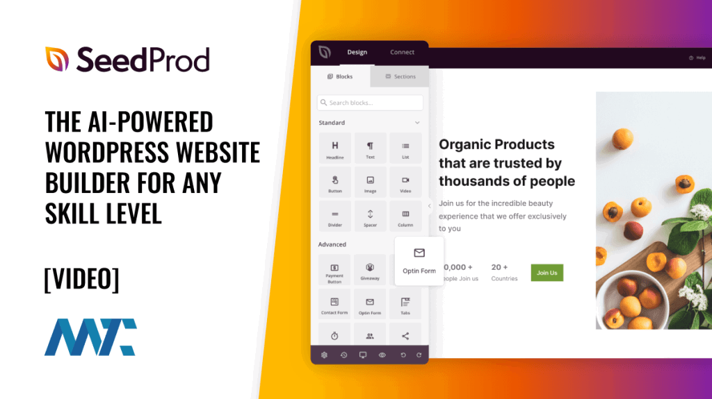 SeedProd: WordPress AI Website and Landing Page Builder
