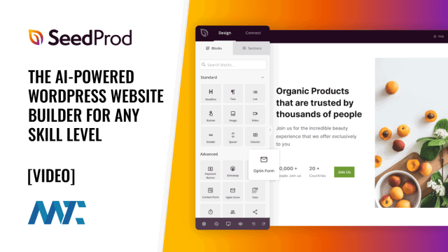 SeedProd: WordPress AI Website and Landing Page Builder