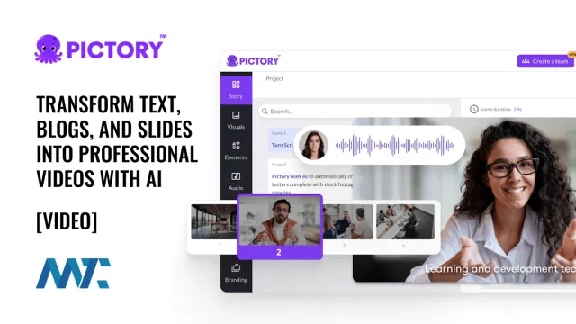 Pictory: Transform Text, Blogs, and Slides Into Professional Videos With AI