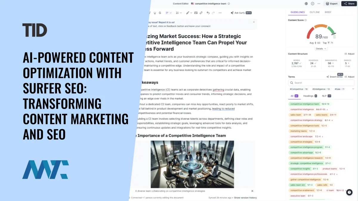 Surfer SEO: AI-Powered Content Optimization