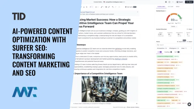 Surfer SEO: AI-Powered Content Optimization