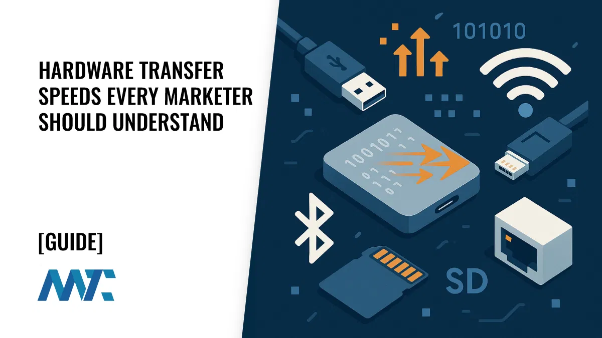 Hardware Data Transfer Speeds Every Marketer Should Understand Hardware Data Transfer Speeds Every Marketer Should Understand